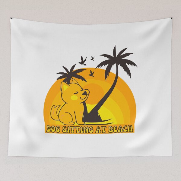 Item preview, Petsitting Dog Sitting at beach designed and sold by designerpriti.