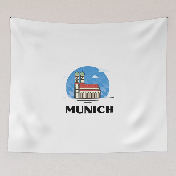 Item preview, Munich Germany architecture designed and sold by Suzy Perez Art.