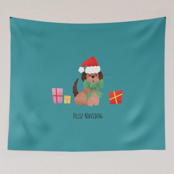 Item preview, Feliz Navidog designed and sold by RebeccaFlaherty.