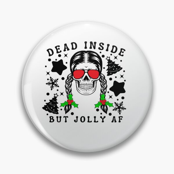 Artikelvorschau, Dead Inside But Jolly AF Christmas entworfen und verkauft von BlackSnowShop.