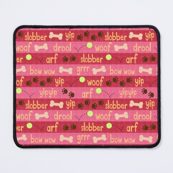 Item preview, Dog Park - red and pink stripes designed and sold by Shiny Happy World.