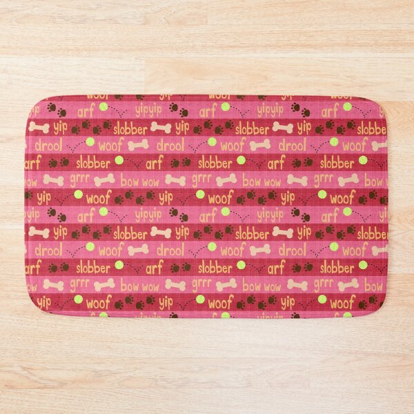 Item preview, Dog Park - red and pink stripes designed and sold by Shiny Happy World.
