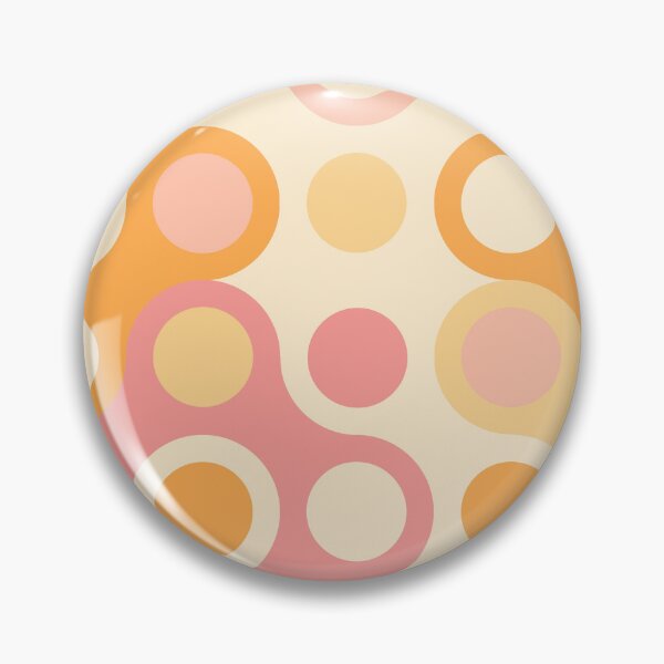 Item preview, Pink and orange retro style polka dots pattern designed and sold by BattaAnastasia.