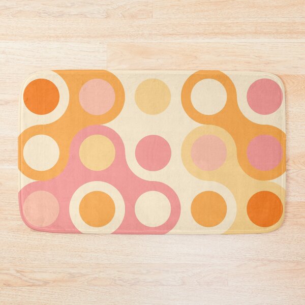 Item preview, Pink and orange retro style polka dots pattern designed and sold by BattaAnastasia.