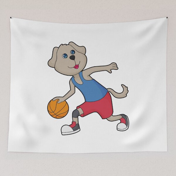 Item preview, Dog Basketball player Basketball designed and sold by Snabdesign84.