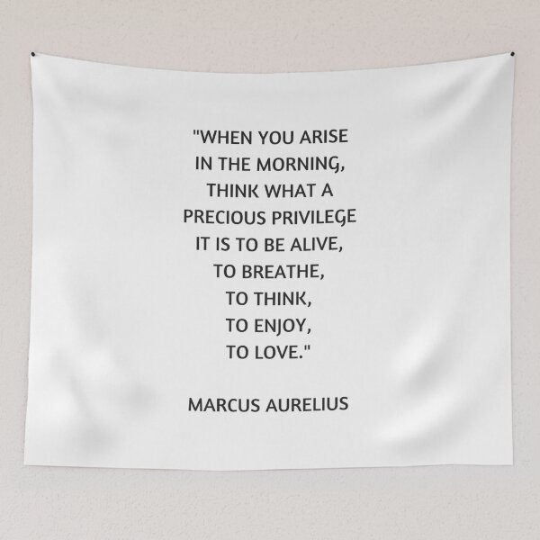 Item preview, Stoic Philosophy Quote - Marcus Aurelius - What a precious privilege it is to be alive designed and sold by Inspirationmotivation.