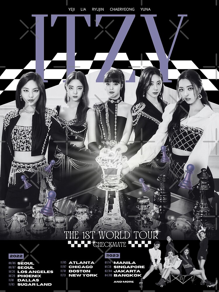 "ITZY World Tour" Poster for Sale by bcm1996manila Redbubble