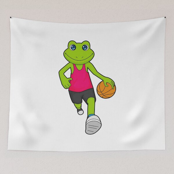 Item preview, Frog Basketball player Basketball designed and sold by Snabdesign84.