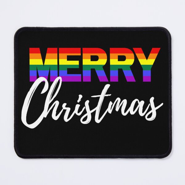 Item preview, MERRY CHRISTMAS WITH PRIDE | RAINBOW LETTERS MERRY CHRISTMAS designed and sold by Festive Feminist.