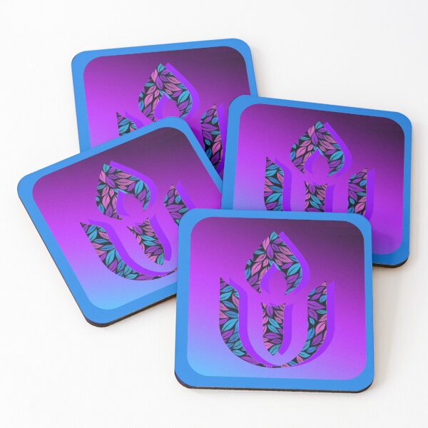 Item preview, Blue and purple vine floral chalice Unitarian Universalism  designed and sold by KCAbdelnour.