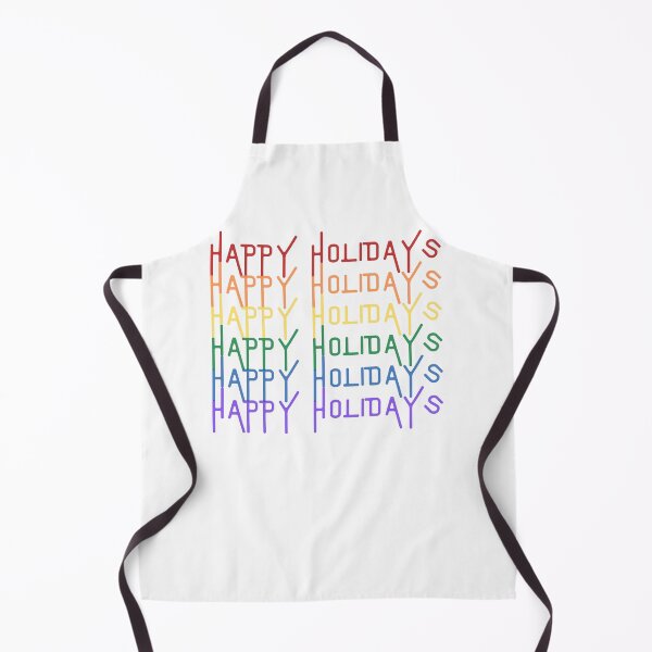 Item preview, HAPPY HOLIDAYS PRIDE | REPEATING RAINBOW TEXT HOLIDAYS designed and sold by Festive Feminist.