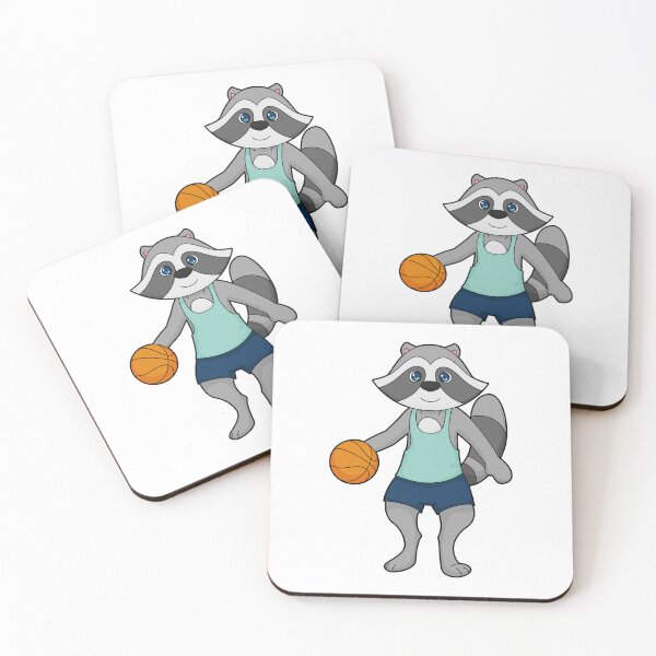 Item preview, Racoon Basketball player Basketball designed and sold by Snabdesign84.