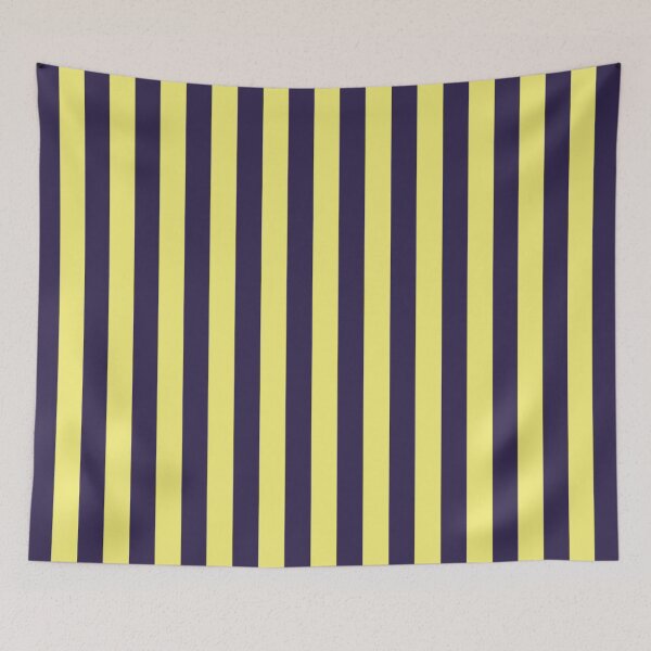 Item preview, Small NAVY BLUE and YELLOW Vertical STRIPES designed and sold by RachelMacht.