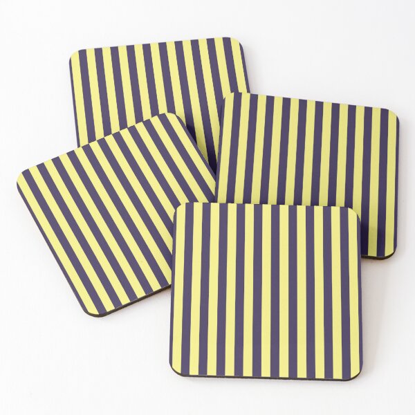 Item preview, Small NAVY BLUE and YELLOW Vertical STRIPES designed and sold by RachelMacht.