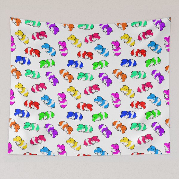 Item preview, Rainbow hamster pattern designed and sold by rainbowcho.