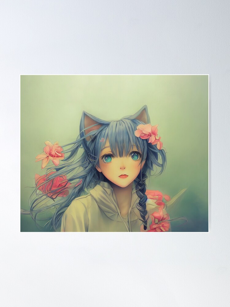 Futuristic anime CatBoy gifts for manga lovers Poster for Sale by