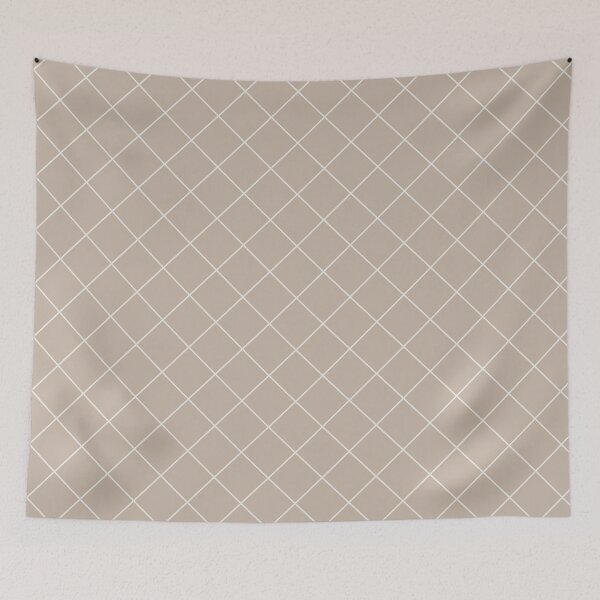 Item preview, Diagonals Offwhite on Taupe designed and sold by Art in My Loft.