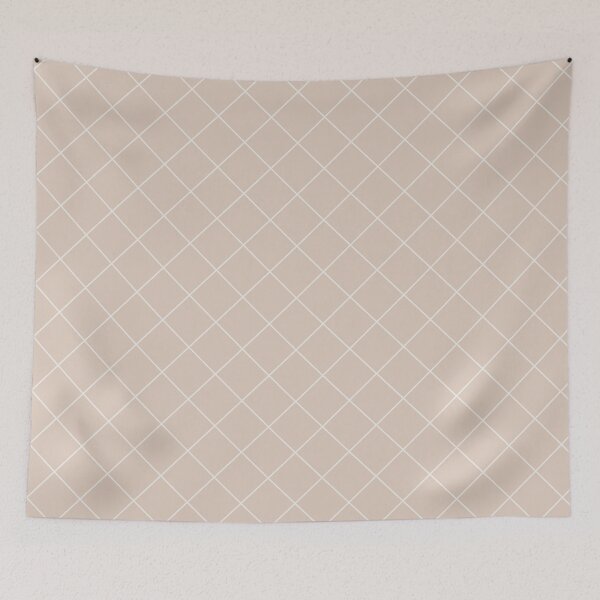 Item preview, Diagonals Offwhite on Pink Beige  designed and sold by Art in My Loft.