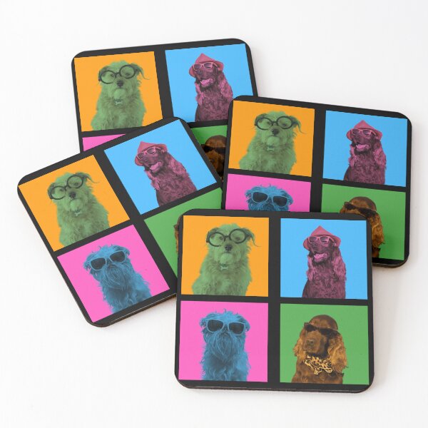 Item preview, Four Fashion Trendy Cool Dogs  designed and sold by Gamicnum.