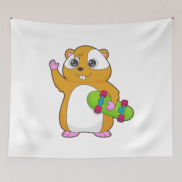 Item preview, Hamster Skater Skateboard designed and sold by Snabdesign84.