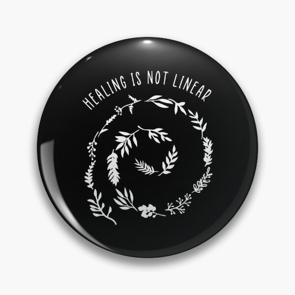 Item preview, Healing is not linear spiral flower floral designed and sold by Nepaz-Designs.