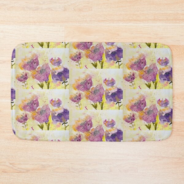 Item preview, Copy of Abstract purple flowers.  designed and sold by watercolorsLiz.