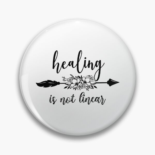 Item preview, Healing is not linear floral flower arrow designed and sold by Nepaz-Designs.