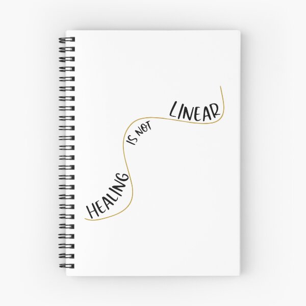 Item preview, Healing is not linear groovy yellow line art designed and sold by Nepaz-Designs.