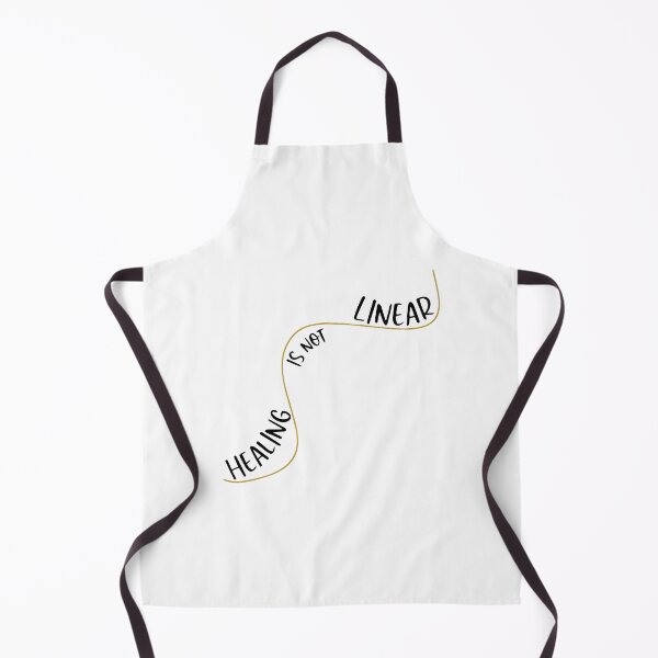 Item preview, Healing is not linear groovy yellow line art designed and sold by Nepaz-Designs.