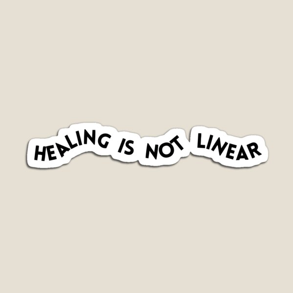 Item preview, Healing is not linear broken curved groovy designed and sold by Nepaz-Designs.