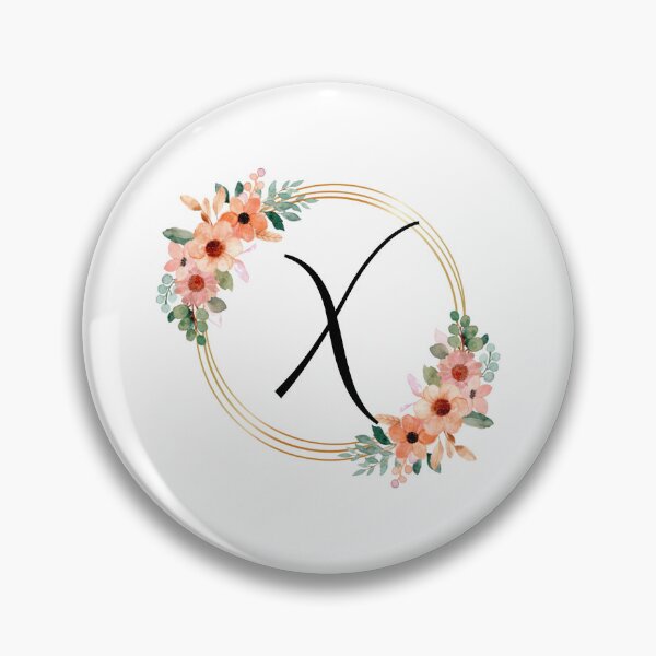 Item preview, Monogram Letter X | Coral Floral Design designed and sold by JustSeasons.