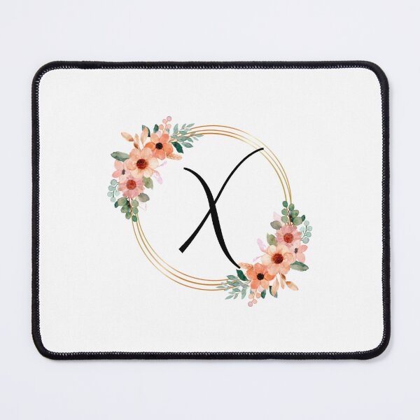 Item preview, Monogram Letter X | Coral Floral Design designed and sold by JustSeasons.