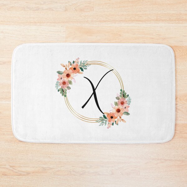 Item preview, Monogram Letter X | Coral Floral Design designed and sold by JustSeasons.
