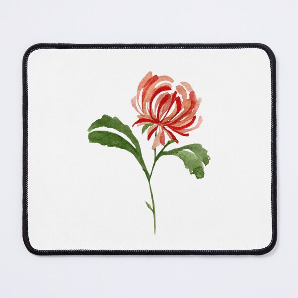 Item preview, Watercolor chrysanthemum illustration single object designed and sold by Yana Mustafina | Boho Soulful Designs.