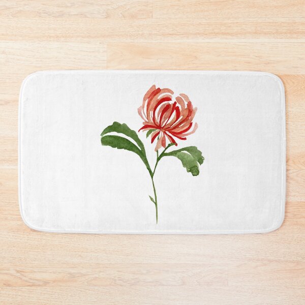 Item preview, Watercolor chrysanthemum illustration single object designed and sold by Yana Mustafina | Boho Soulful Designs.