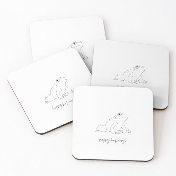Item preview, Hoppy Holidays Black Frog Outline designed and sold by becmitchell.