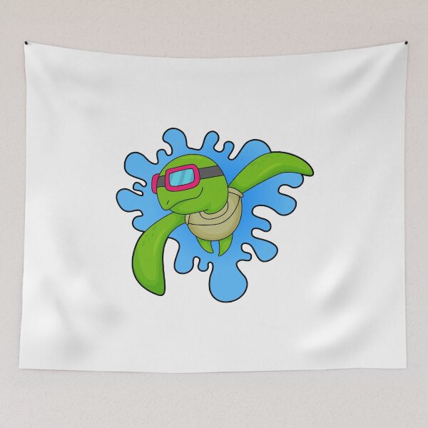 Item preview, Turtle Swimming Swimming goggles designed and sold by Snabdesign84.