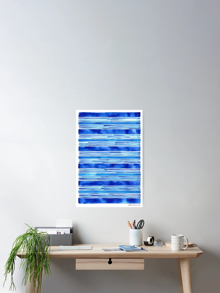 Imagen 2 de 3, Póster con la obra Azul claro, diseñada y vendida por THEARTICSOUL.