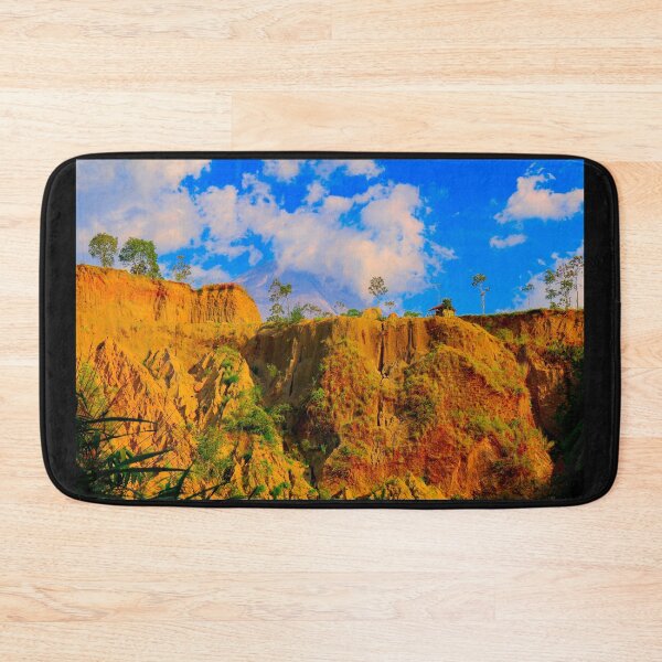 Item preview, Vulcan Merapi behind a brown hill designed and sold by kall3bu.