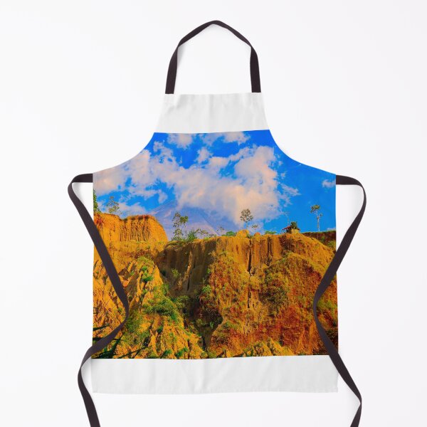 Item preview, Vulcan Merapi behind a brown hill designed and sold by kall3bu.