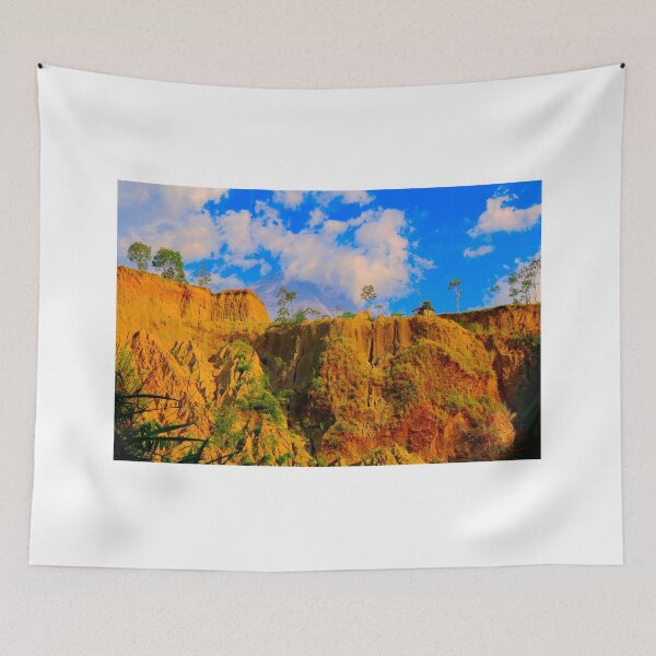 Item preview, Vulcan Merapi behind a brown hill designed and sold by kall3bu.