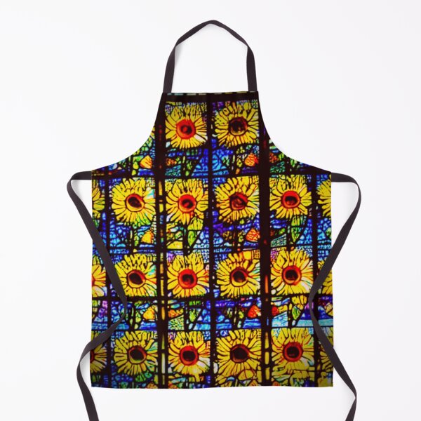 Item preview, Sunflower Stain Glass Window designed and sold by India2022.