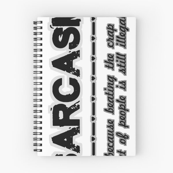 Item preview, SARCASM, because beating the crap out of people is still illegal meme designed and sold by IMNIUM.