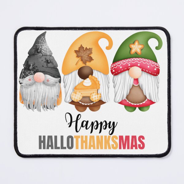 Item preview, Happy Hallothanksmas Gnomes designed and sold by The Glasses Girl.