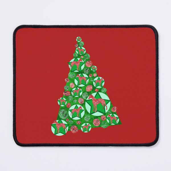 Item preview, Whippet Dog Silhouette Green Star Christmas designed and sold by AMSonArt.