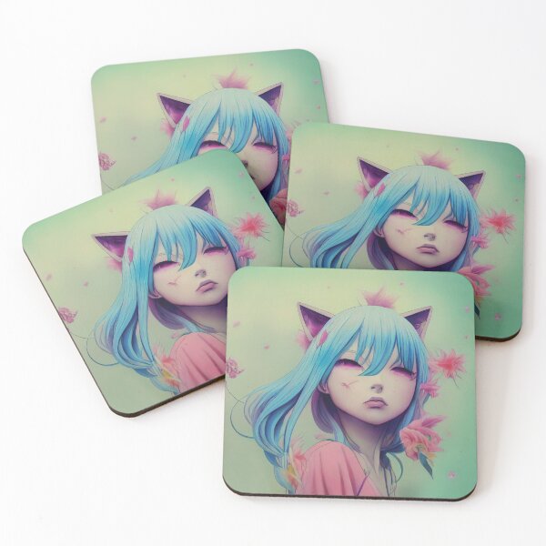 Item preview, CatGirl cute anime for Manga lovers designed and sold by Mobius Spot Collective.