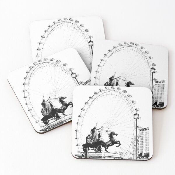 Item preview, Statue of Boadicea and Her Daughters With Millennium Wheel London designed and sold by phutball.
