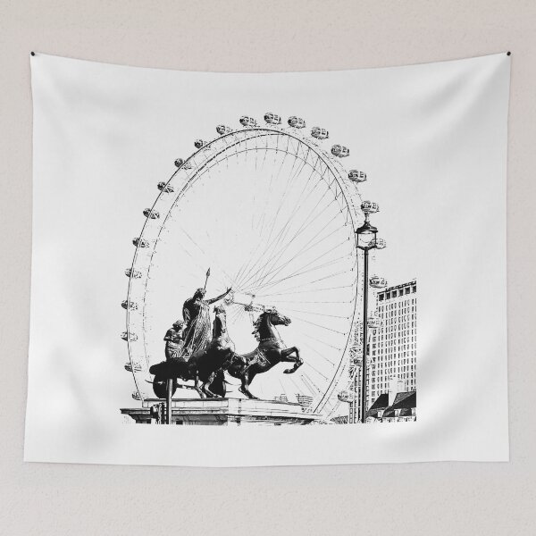 Item preview, Statue of Boadicea and Her Daughters With Millennium Wheel London designed and sold by phutball.