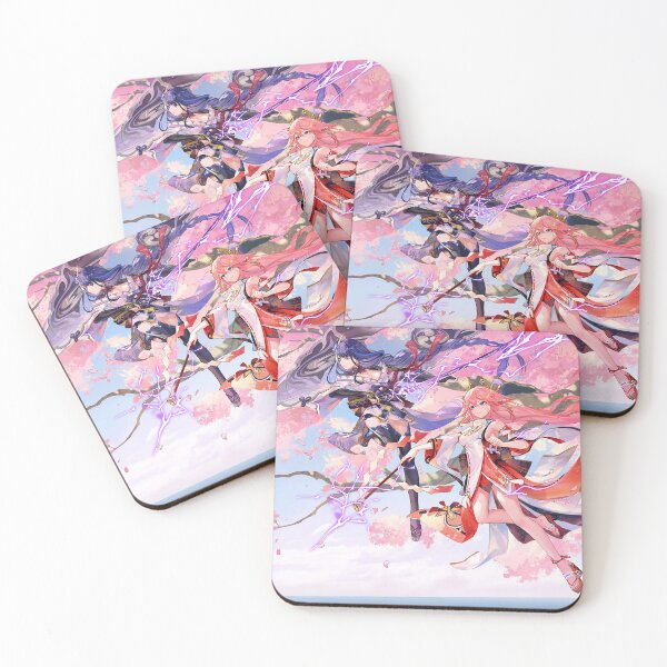 Item preview, Sakura Raiden & Yae Miko Genshin Impact designed and sold by genshinwaifus.