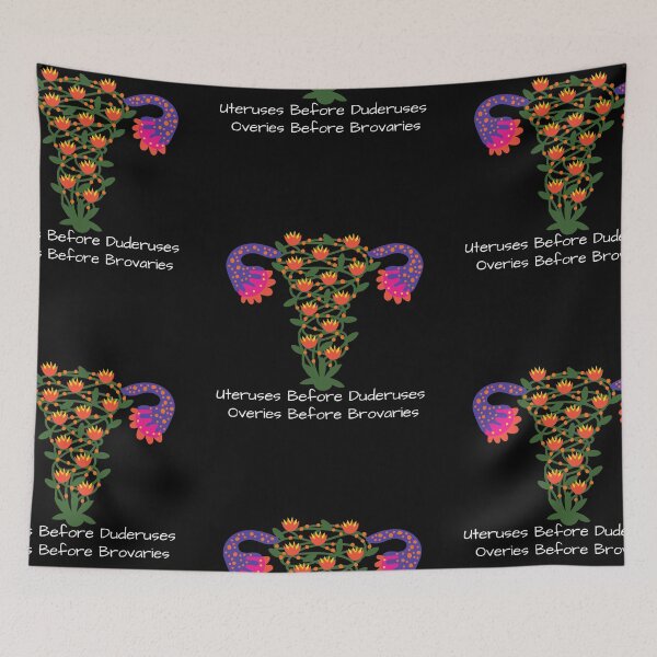 Item preview, Uteruses Before Duderuses (Flower Graphic) designed and sold by StrideOrDie.